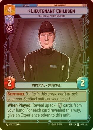 Lieutenant Childsen - Death Star Prison Warden - 035/252 - Uncommon (Foil)