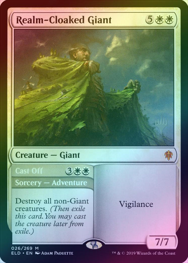 Realm-Cloaked Giant // Cast Off - Promo Pack (Foil) (PELD)