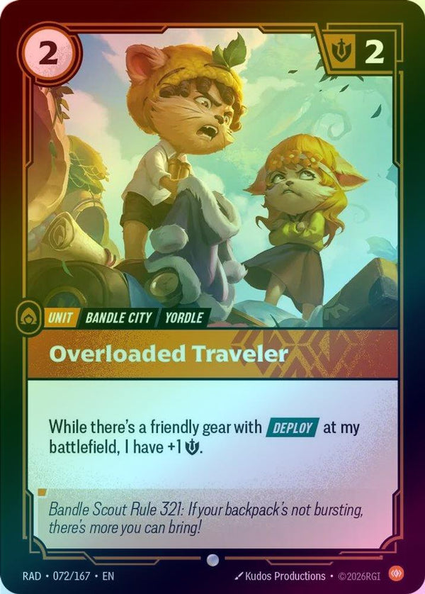 Overloaded Traveler - 072/167 - Common (Foil)