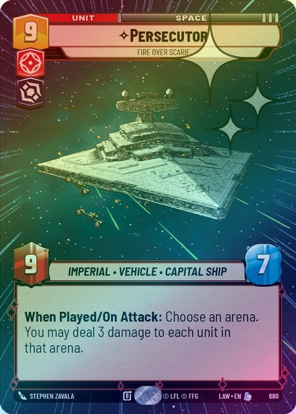 Persecutor - Fire Over Scarif (Hyperspace Foil) - 680 - Legendary (Foil)