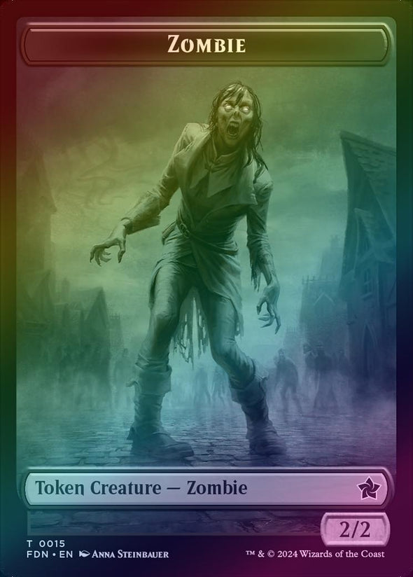 Rat (14) // Zombie Token (15) (Foil) (TFDN)