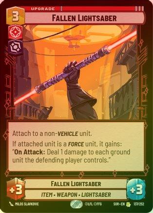 Fallen Lightsaber - 137/252 - Rare (Foil)