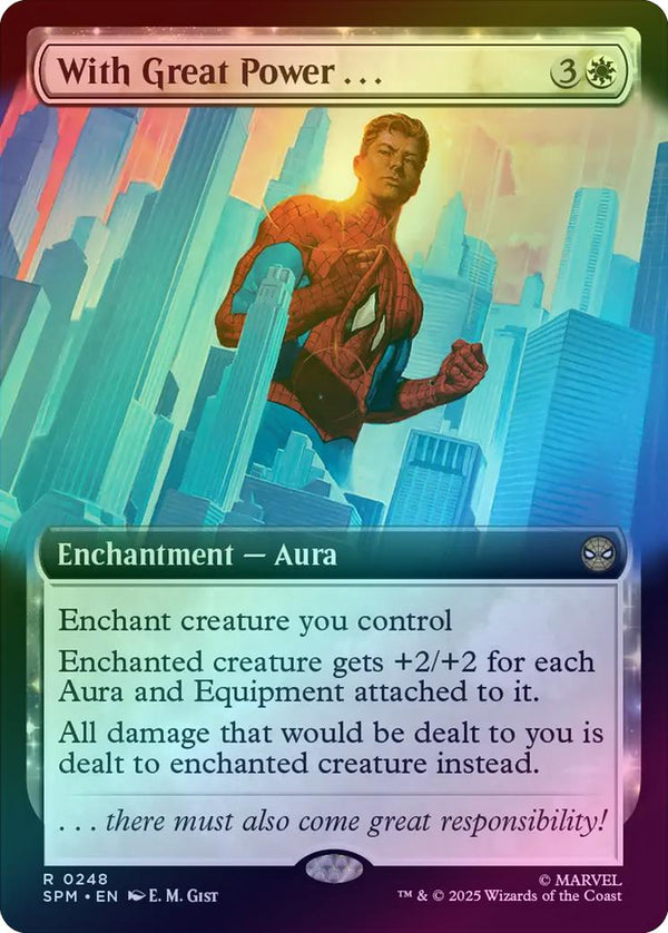 With Great Power... - Extended Art (Foil) (SPM)