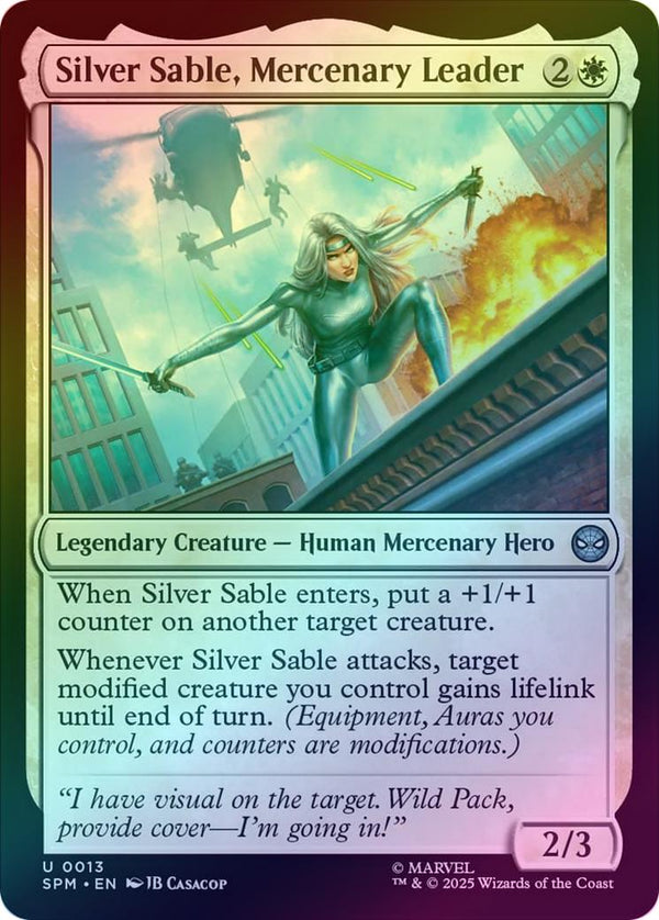 Silver Sable, Mercenary Leader (Foil) (SPM)