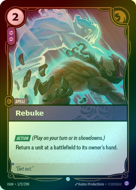Rebuke - 172/298 - Common (Foil)