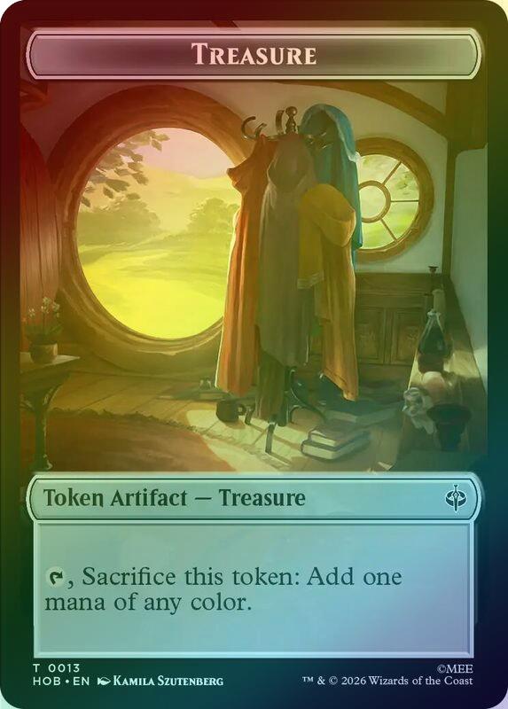 Elf // Treasure (013) Token (Foil) (THOB)