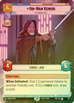 Obi-Wan Kenobi - Following Fate (Hyperspace) - 315 - Rare (Foil)