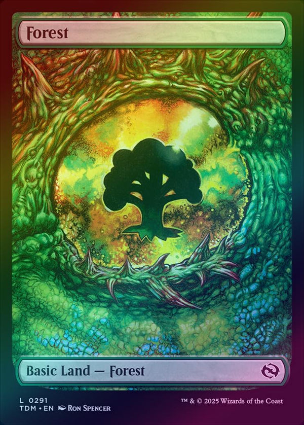 Forest - Dragon's Eye Full Art (291) (Foil) (TDM)