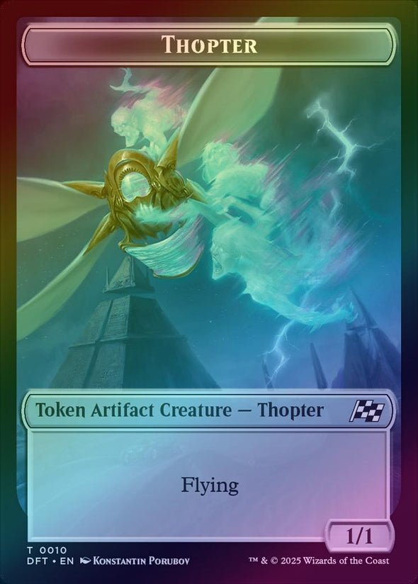 Goblin // Thopter (0010) Token (Foil) (TDFT)
