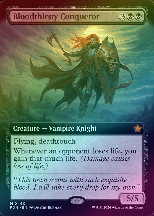 Bloodthirsty Conqueror - Extended Art (Foil) (FDN)