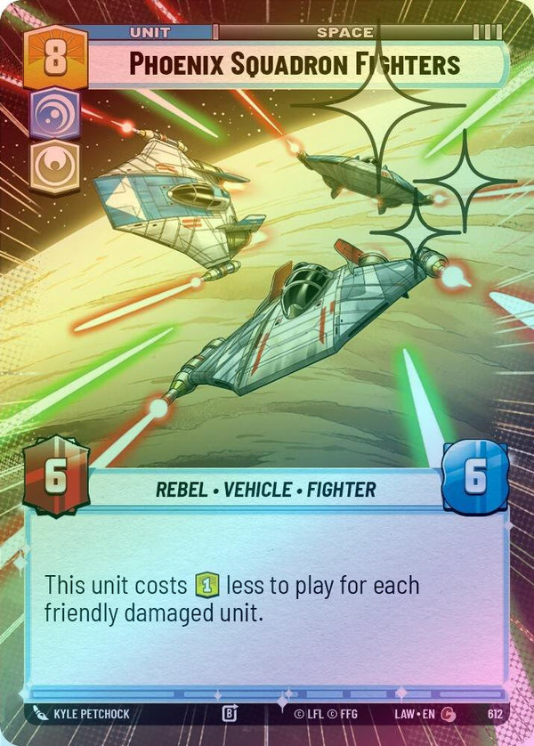 Phoenix Squadron Fighters (Hyperspace Foil) - 612 - Common (Foil)