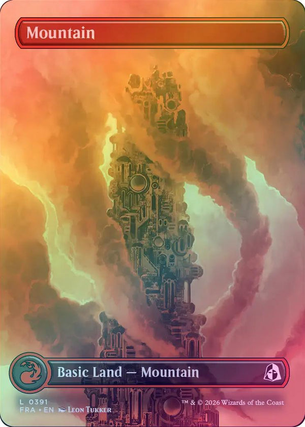 Mountain (391) - Tower Full Art (Foil) (FRA)