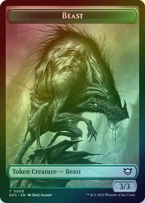 Insect // Beast (005) Token (Foil) (TEOC)