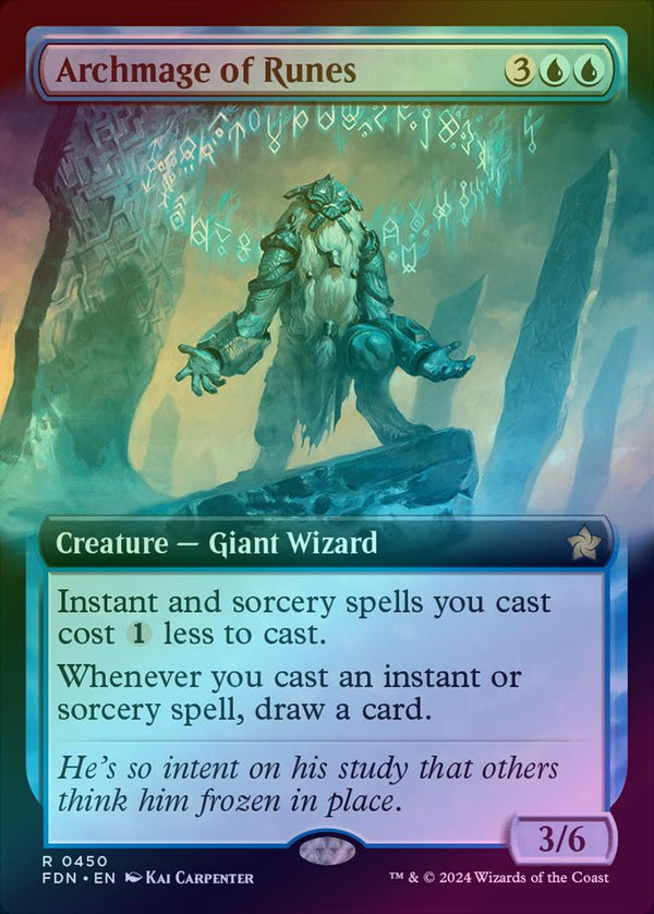Archmage of Runes - Extended Art (Foil) (FDN)