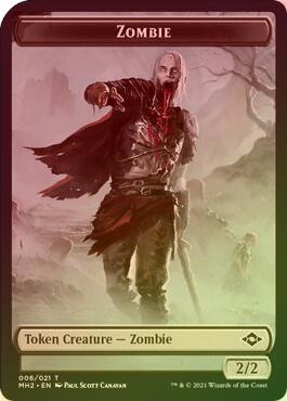 Squirrel // Zombie (Foil) (MH2 Token)