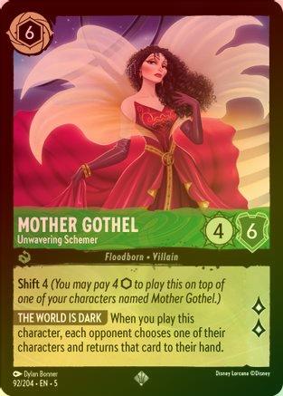 Mother Gothel (Unwavering Schemer) - 92/204 - Super Rare (Foil)