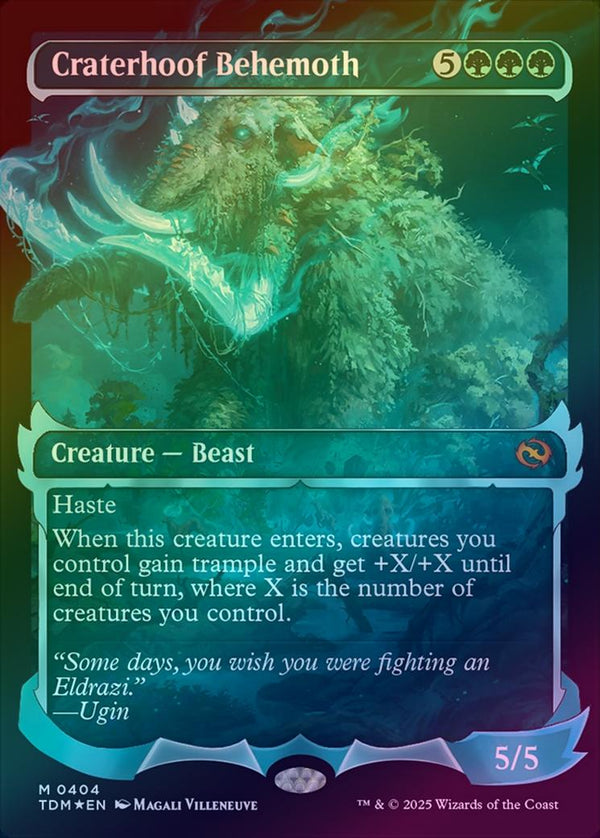 Craterhoof Behemoth - Ghostfire Showcase - English Language (Foil) (TDM)