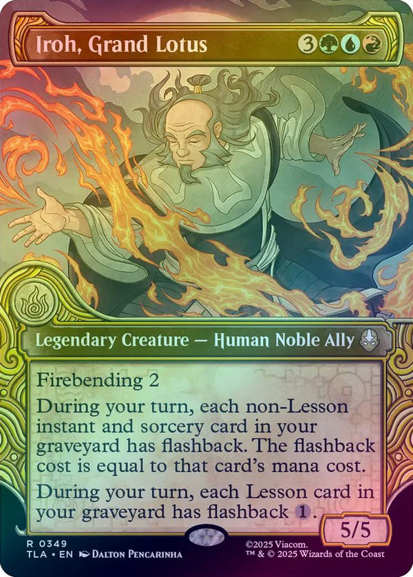 Iroh, Grand Lotus - Elemental Frame Showcase (Foil) (TLA)