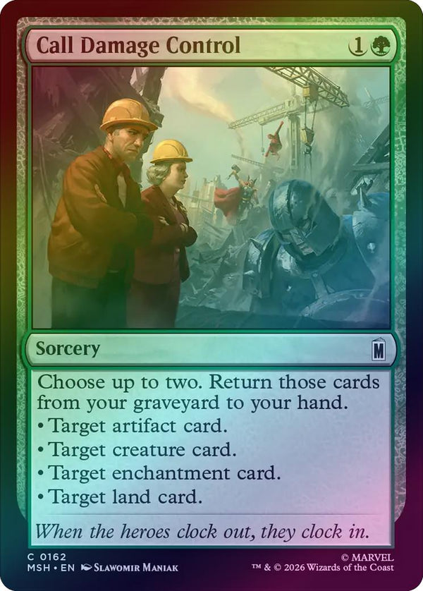 Call Damage Control (Foil) (MSH) (Pre-Order)