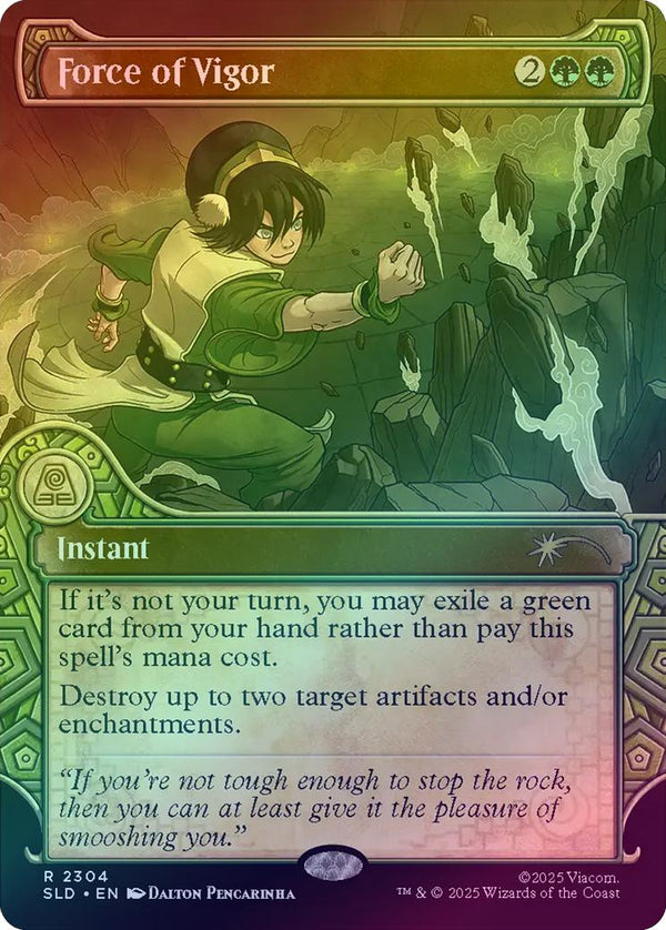 Force of Vigor - ATLA: One With The Elements (Rainbow Foil) (SLD)