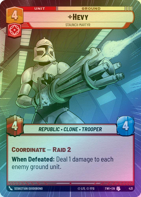 Hevy - Staunch Martyr (Hyperspace) - 431 - Uncommon (Foil)