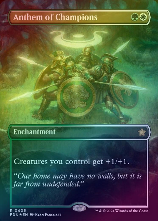 Anthem of Champions - Borderless (Mana Foil) (FDN)