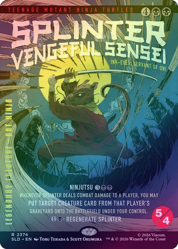 Splinter, Vengeful Sensei // Ink-Eyes, Servant of Oni - TMNT: The Last Ronin (Foil) (SLD)