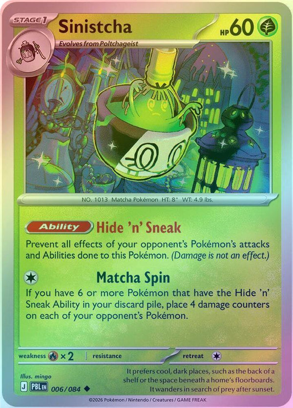 Sinistcha - 006/084 - Uncommon - Reverse Holo