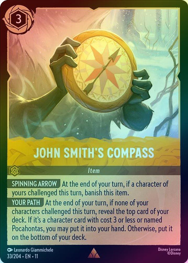 John Smith's Compass - 33/204 - Rare (Foil)