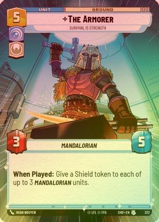 The Armorer - Survival Is Strength (Hyperspace) - 322 - Uncommon (Foil)