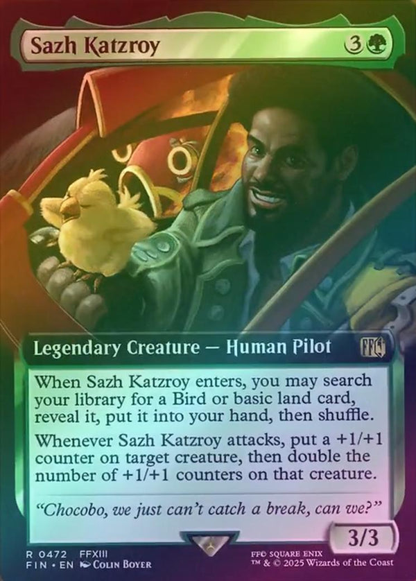 Sazh Katzroy - Extended Art (Foil) (FIN)