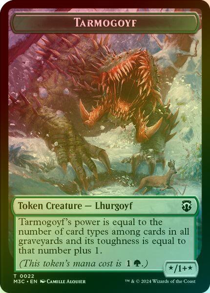 Tarmogoyf // Goblin Token (Ripple Foil) (TM3C)