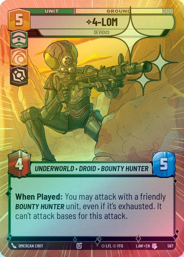 4-LOM - Devious (Hyperspace Foil) - 567 - Uncommon (Foil)