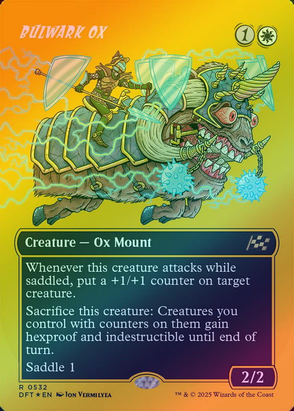 Bulwark Ox - Borderless Rude Rider (First-Place Foil) (DFT)