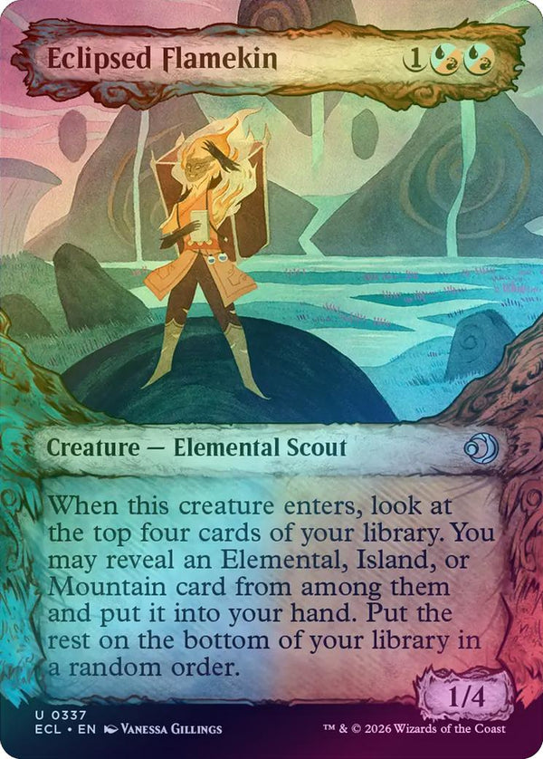 Eclipsed Flamekin - Fable Frame Showcase (Foil) (ECL)