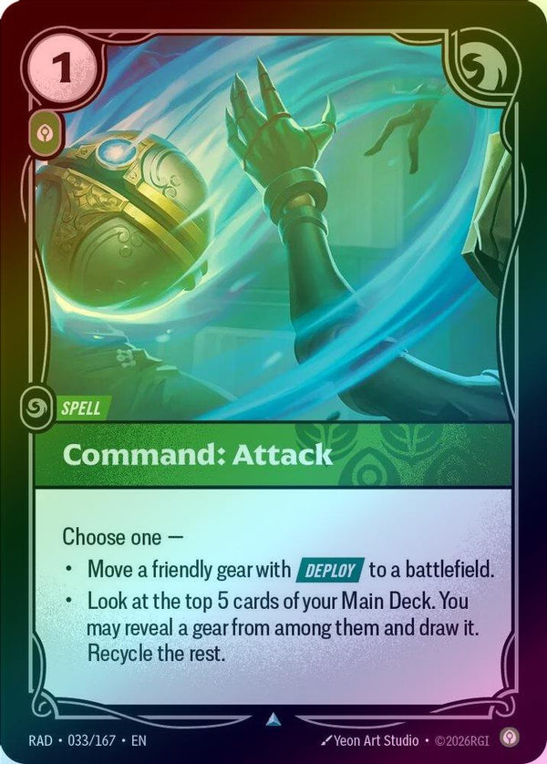 Command: Attack - 033/167 - Uncommon (Foil)