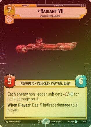 Radiant VII - Ambassadors' Arrival (Hyperspace) - 960 - Legendary (Foil)