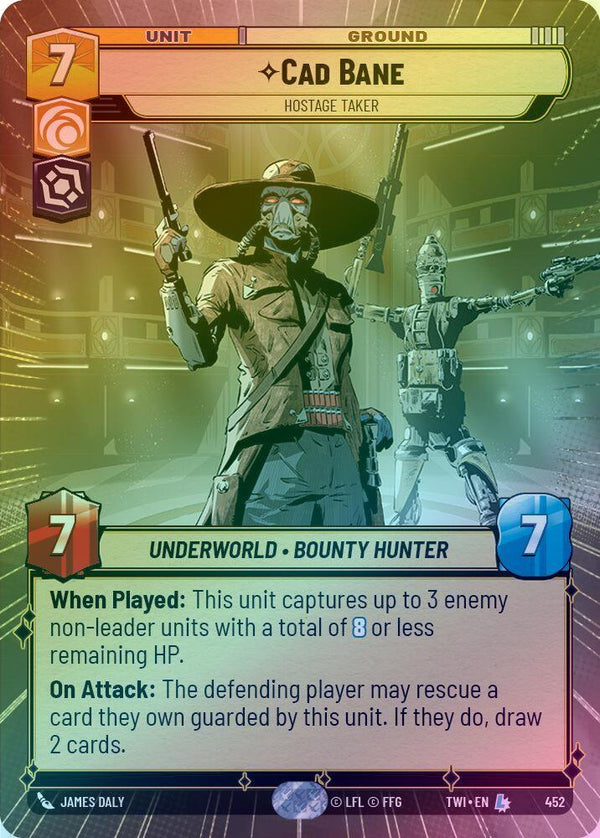 Cad Bane - Hostage Taker (Hyperspace) - 452 - Legendary (Foil)