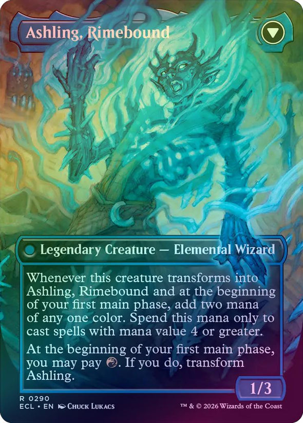 Ashling, Rekindled // Ashling, Rimebound - Borderless (Foil) (ECL)