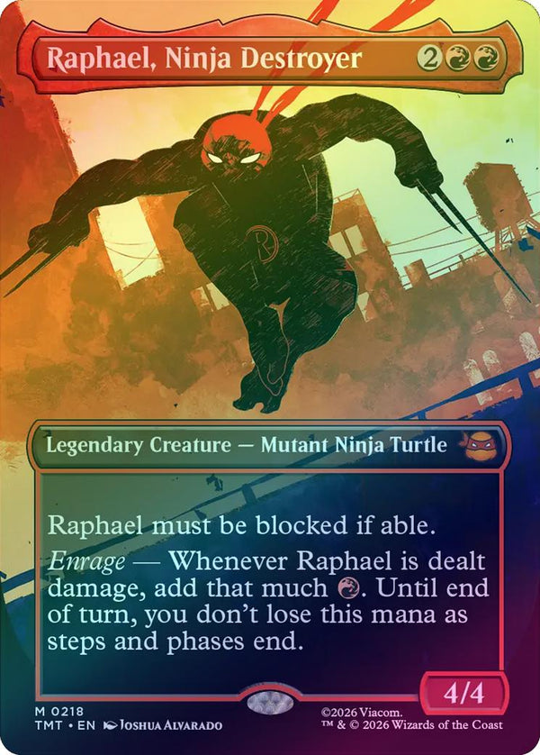 Raphael, Ninja Destroyer - Silhouette Showcase (Foil) (TMT)