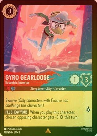 Gyro Gearloose (Eccentric Inventor) - 123/204 - Rare (Foil)