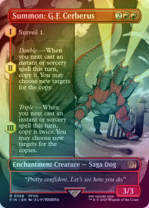 Summon: G.F. Cerberus - Borderless (Foil) (FIN)