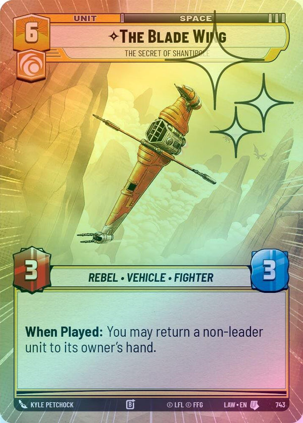 The Blade Wing - The Secret of Shantipole (Hyperspace Foil) - 743 - Uncommon (Foil)