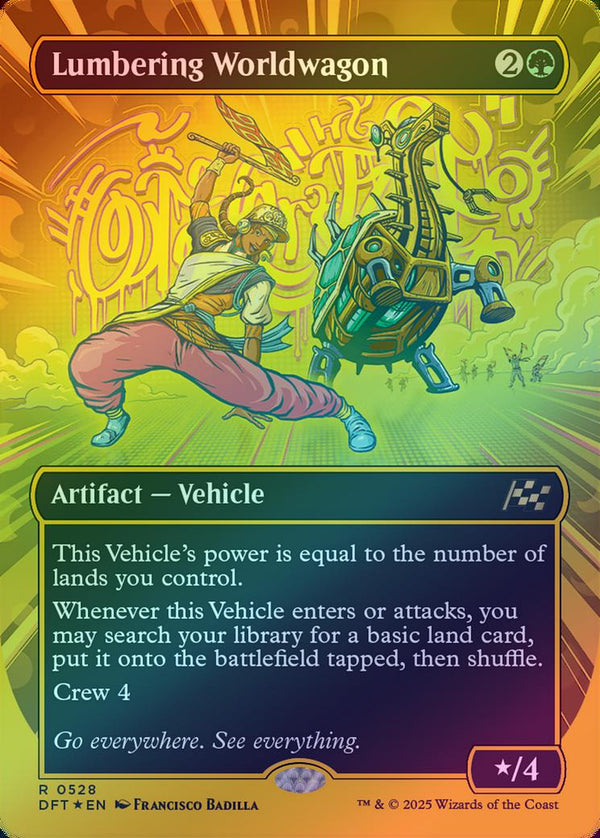 Lumbering Worldwagon - Borderless Revved Up (First-Place Foil) (DFT)