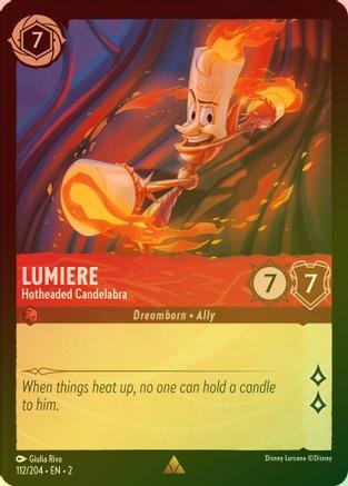 Lumiere (Hotheaded Candelabra) - 112/204 - Rare (Foil)