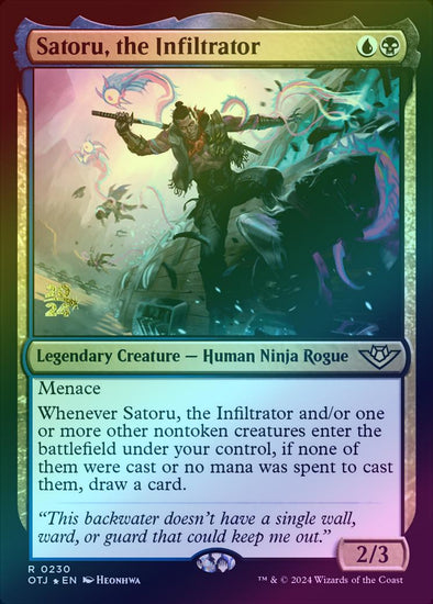 Satoru, the Infiltrator - Prerelease Promo (Foil) (POTJ)