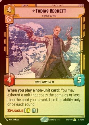 Tobias Beckett - I Trust No One - 217/262 - Rare (Foil)