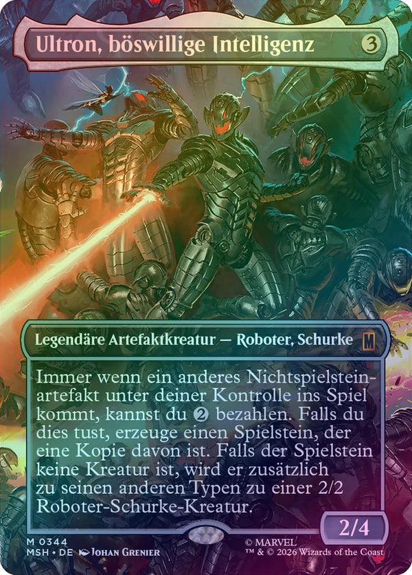 Ultron, Artificial Malevolence - Borderless Scene (Foil) (MSH) (Pre-Order)