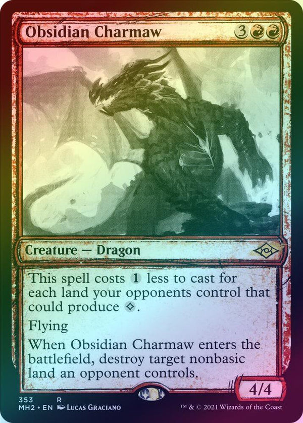 Obsidian Charmaw - Sketch Showcase (Foil) (MH2)