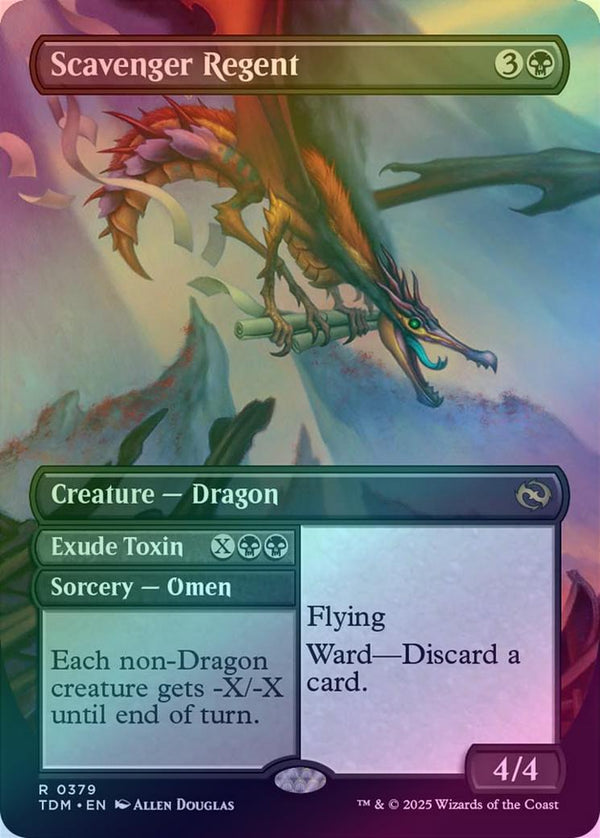 Scavenger Regent // Exude Toxin - Reversible Borderless (Foil) (TDM)